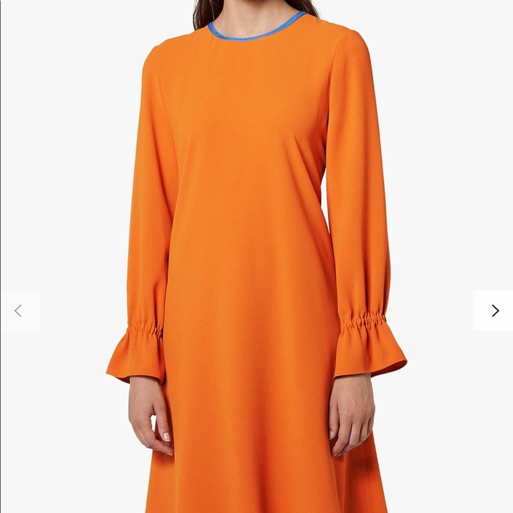 L.K. BENNETT LONDON Women's Amber Knee Length Long Sleeve Dr. Darlire Dress sz 4